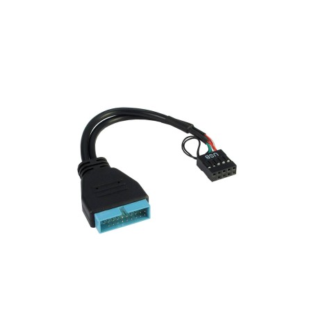 Inter-Tech USB intern adapter 15cm Sort
